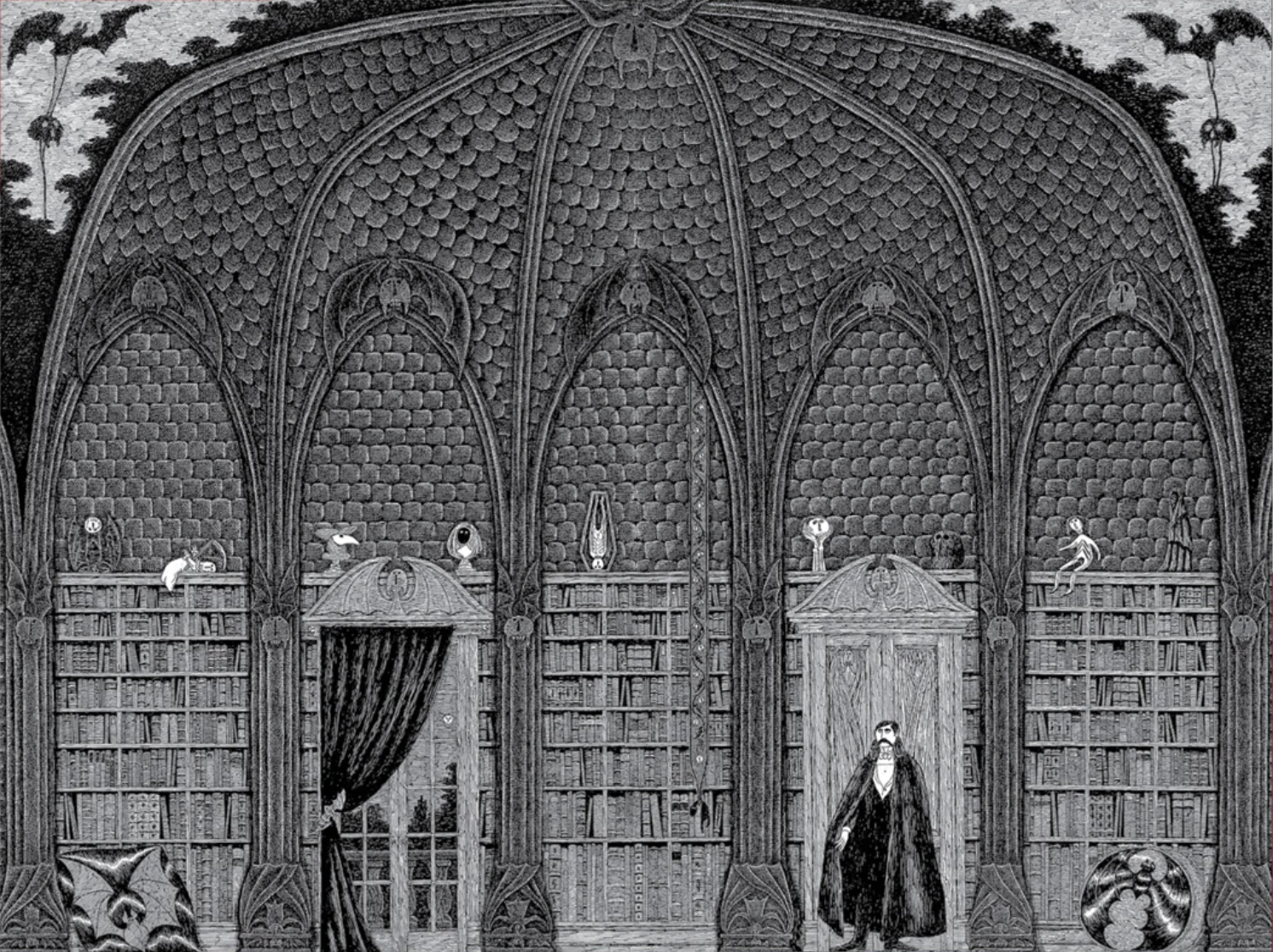 Dracula in Dr. Seward's Library